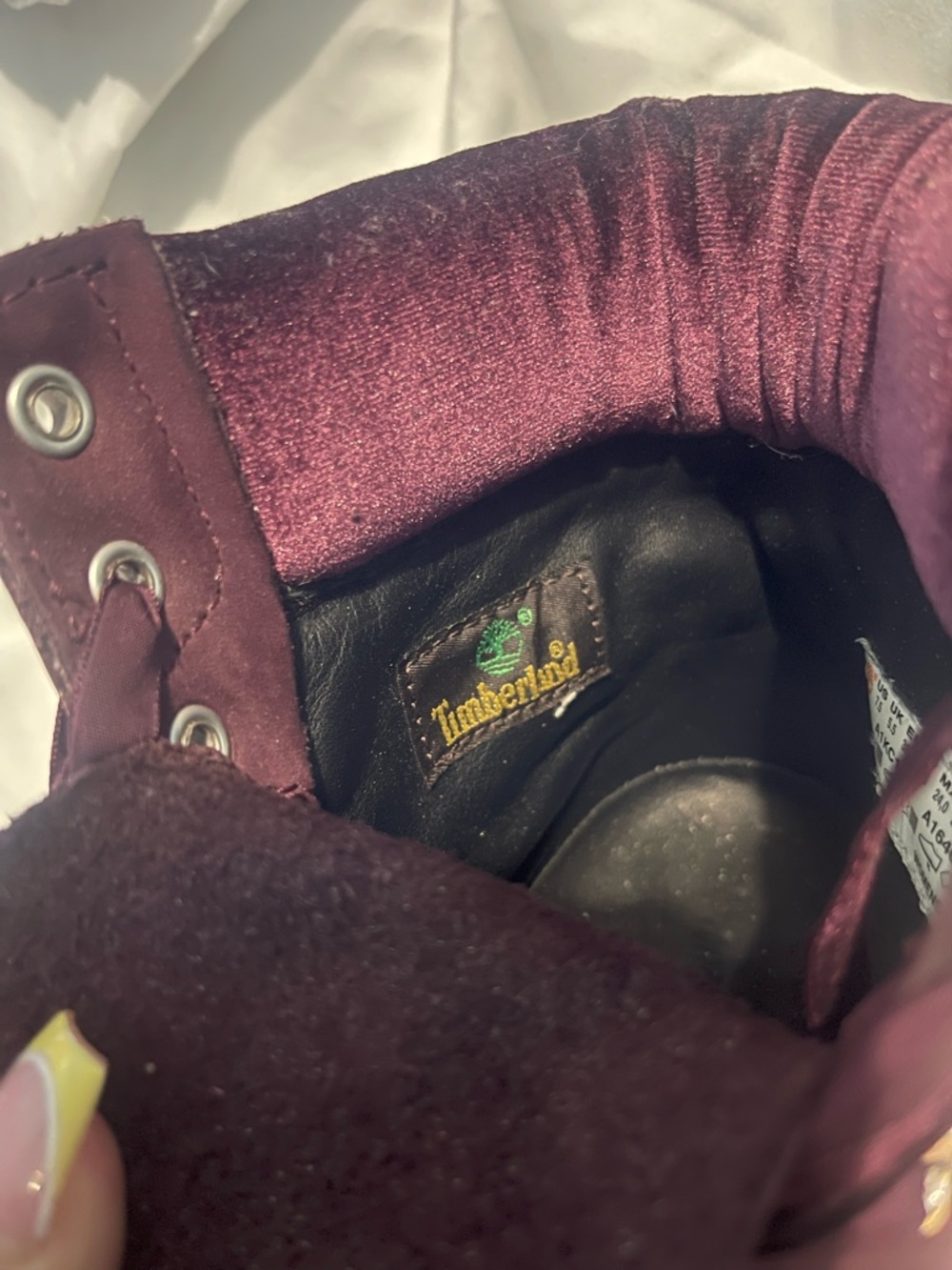 Timberland Deep Burgundy Nubuck Hiking Boot - Picture 6 of 10